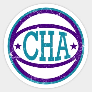 Charlotte Retro Ball - White Sticker